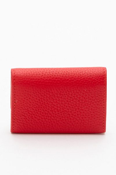 Grande Gd 841 Real Leather Card Holder Red