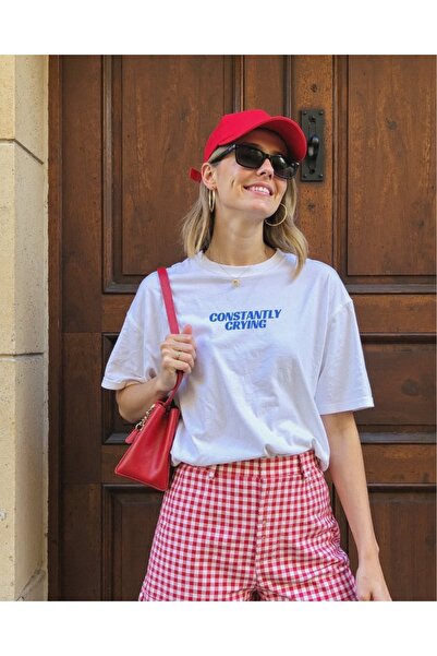 Jose Clothing Tricou imprimat cu mânecă scurtă cu croială supradimensionată