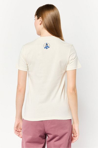 adidas Women Sportswear Fit Short Sleeves Outdoor Top, Off White