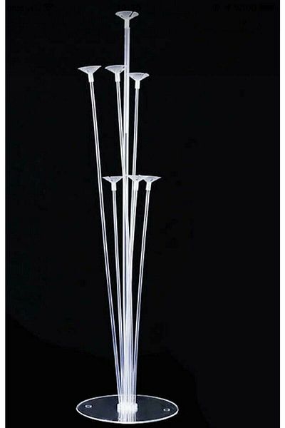 Mini Parti 2 Balloon Decoration Stands Set of 7 Stands with Sticks and Stands