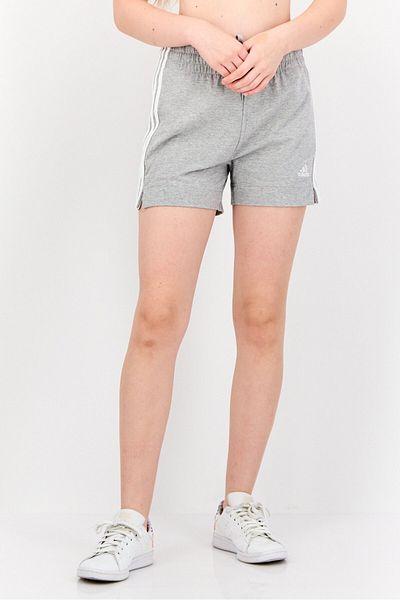 adidas شورت رياضي مناسب للجري للنساء، رمادي