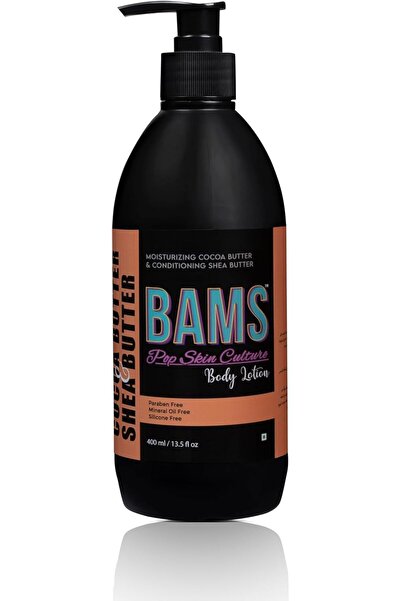 BAMS POP SKIN CULTURE لوشن مرطب للجسم بزبدة الكاكاو وزبدة الشيا من بامز | ترطيب عميق وتغذية للبشرة الجافة