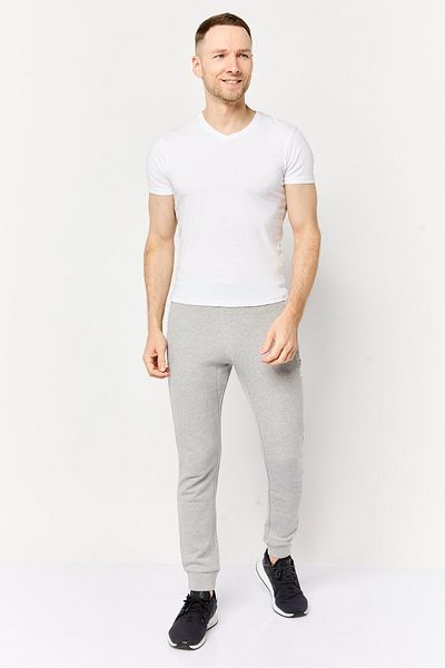 adidas Men Slim Fit Embroidered Logo Training Sweatpants, Grey