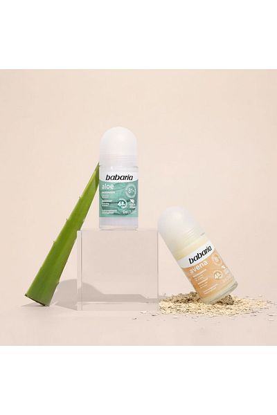 Babaria Alcohol-free roll-on deodorant, sensitive skin, Avena, Babaria, 50 ml