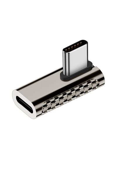 Choice محول USB 4 من النوع C بزاوية 90 درجة، USB 3.2 بسرعة 20 جيجابت في الثانية من النوع C إلى USB C OTG، محول 8K@60Hz، 100 واط من النوع C