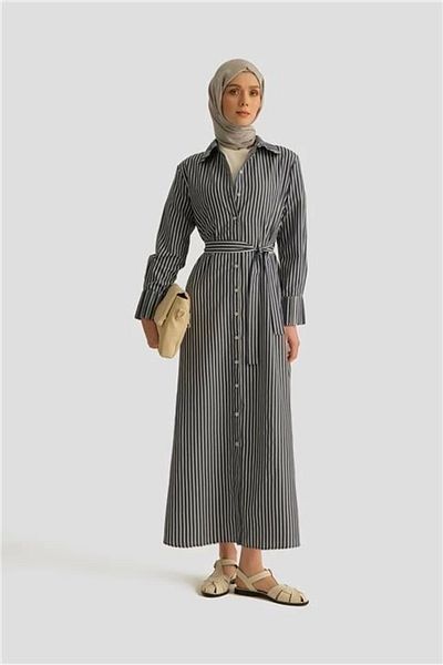 Armine Ριγέ Φόρεμα 25yd9047 Navy Blue
