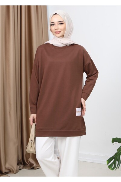FABİMOD Crew Neck Seasonal Summer Tunic - Women
