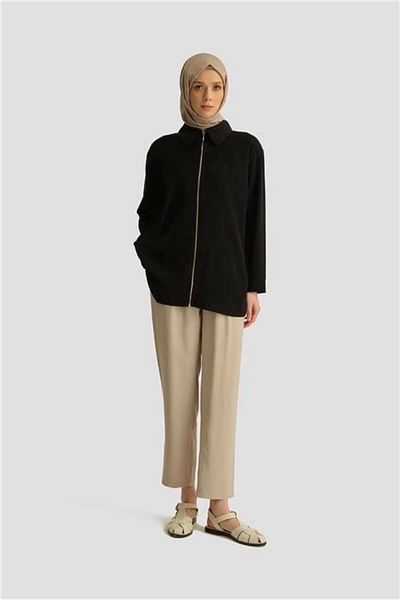 Armine Mesh Detailed Tunic 25Yd4228-1 Black