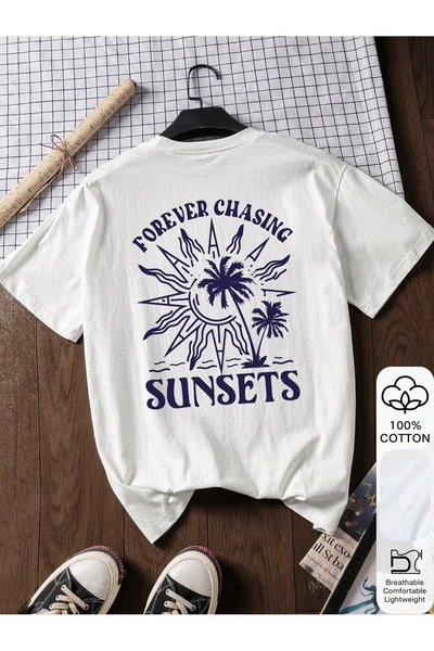 Bengi Clothing تي شيرت مطبوع بأكمام قصيرة وقصة كبيرة الحجم