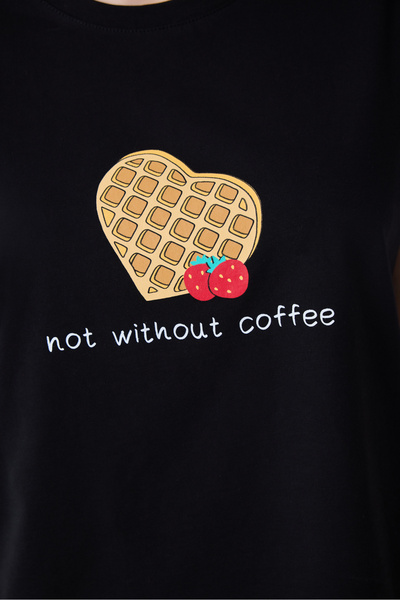 Penti Without Coffee Pantolon Siyah Pijama Takımı