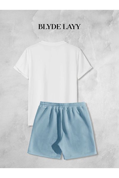 BLYDE LAYY Unisex Pineapple Printed Shorts-T-Shirt Set