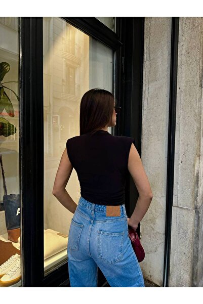 meirah butik Padded Pleated Sandy Blouse