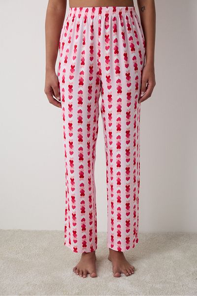 Penti Hellrosa Pyjama-Hose mit Carrie-Print-Hose – Loves Paris-Kollektion