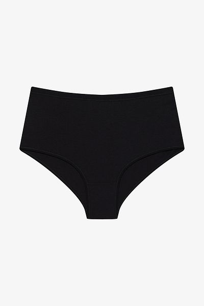 Penti Schwarzes, schickes, dreiteiliges, mehrfarbiges Highwaist-Slip-Höschen
