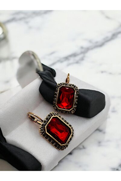 FUYA JEWELLERY Kristal Renkli Taşlı Küpe