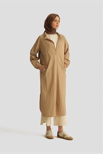 Armine Parachute Zipper Cap 25Yt517 Beige