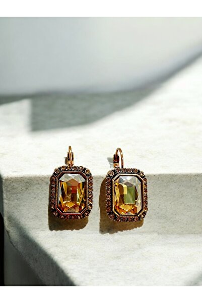 FUYA JEWELLERY Kristal Renkli Taşlı Küpe