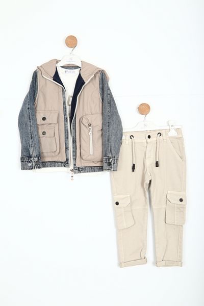 xo kids moda Boy's Top and Bottom Set 2-5 Years 12099