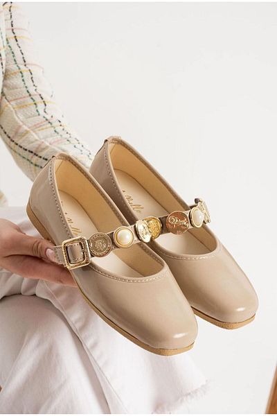 redtan Casual Women's Babet |   Accessory Detailed |   Adjustable Buckle |   Lightweight Comfortable Shoes Office Shoes