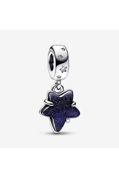 Pandora Pandora Talisman Murano pendant with star and celestial galaxy 925 Silver