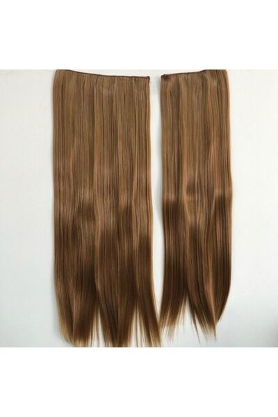 papatya peruk Copper Color Slightly Wavy Long Heat Styleable Snap Set