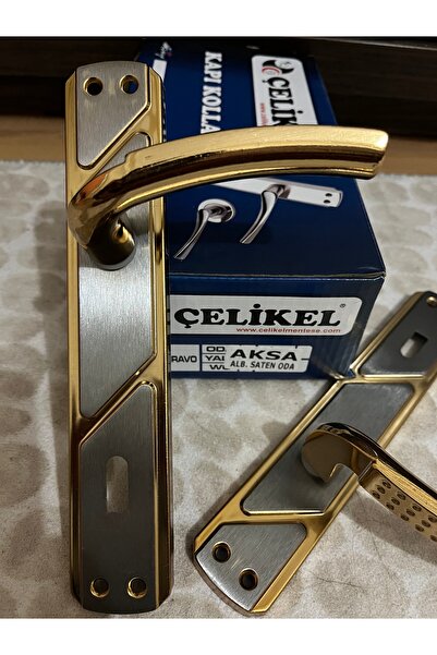 ÇELİKEL Aksa Oda Kapı Kolu Şık Tasarım Güzel Görünüş Kaliteli 1 takım (1 kapı)
