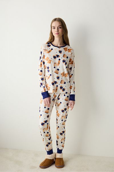 Penti Winter Day Fuzzy Mehrfarbiges Sweatshirt