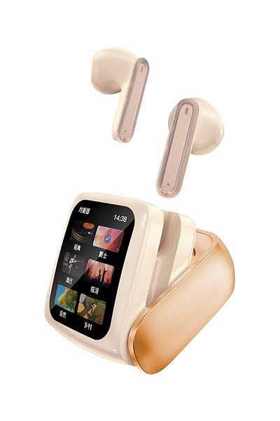 Green Lion Smart Display Earbuds with Multi-Function Touch Screen, Up to 5 Hours Play Time