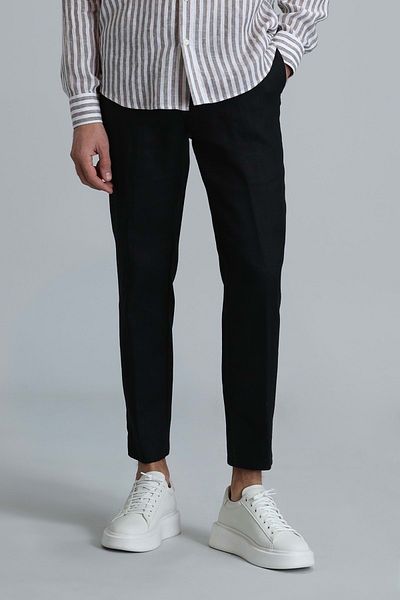 Lufian 111190328 Karl Sports Men's Chino Pants Slim Fit Men's Trousers Black