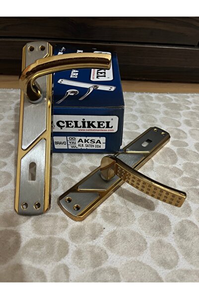 ÇELİKEL Aksa Oda Kapı Kolu Şık Tasarım Güzel Görünüş Kaliteli 1 takım (1 kapı)