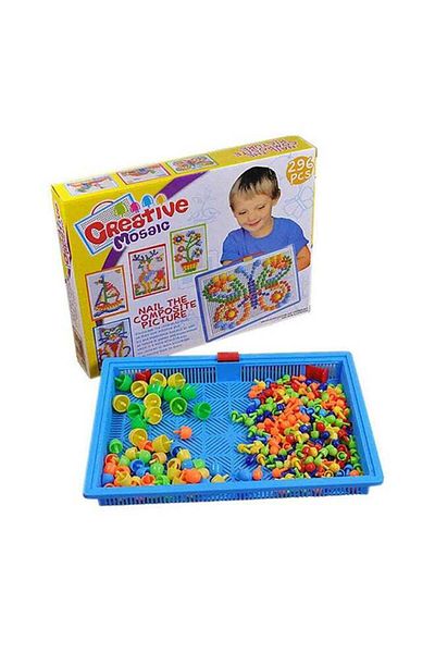MARAH TOYS Kidsya Educational Building Block Puzzle Game with Creative Mosaic Design - 296 Pieces