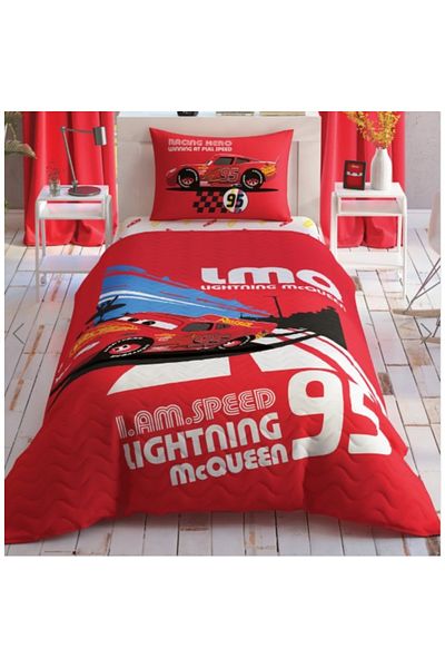 Taç Licensed Quilted Duvet Cover Set Cars Full Speed