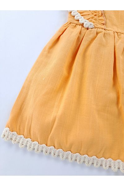 Butik Girl / Baby Summer Linen Dress with Bag Eid Dress Premium Quality