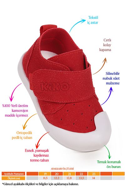Kiko Kids Rosie First Step Velcro Casual Shoes for Baby Boy