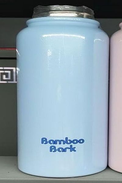 Bamboo Bark 1000 ML Insulated Water Bottle with Sipper Lid – Stainless Steel Double Wall Vacuum Flask