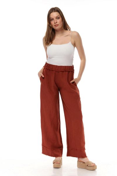 Ranasubaşı 2124 Linen Trousers Tile