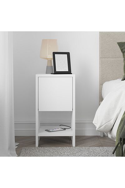 Mourah Home Ema Modern Nightstand with Storage - Multi-Functional Side Table for Bedroom & Living Room