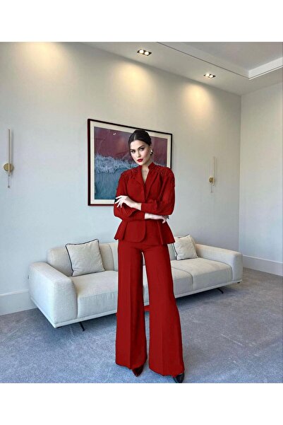 guller tekstil KADIN şık şifon dantel kolu takım