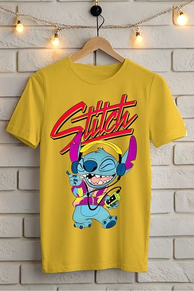 New Shine 1 тениска е подарък при покупка на 6 или повече в количката - Тениска с щампа Stitch Oversize