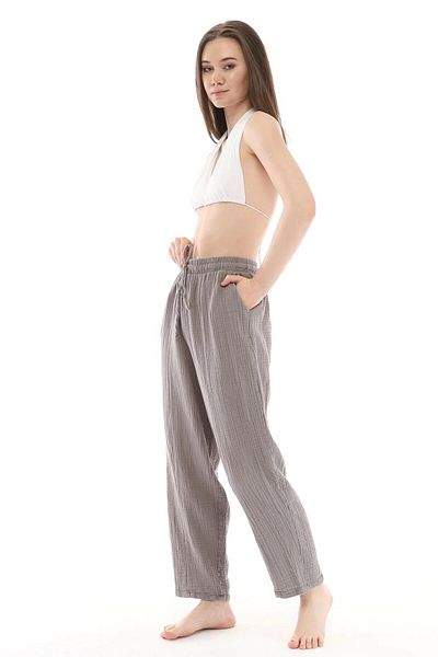 Ranasubaşı 23065 Muslin Trousers Gray