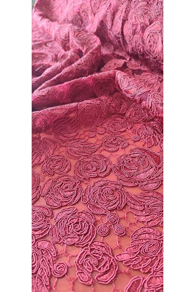 River Fabrics Güpür Kumaş Bordo