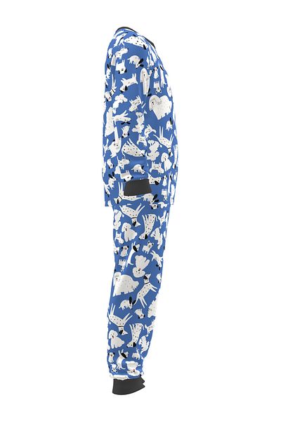 Penti Unisex Kids Dot Dog White Jumpsuit