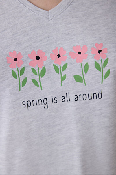 Penti Spring Time Kapri Çok Renkli Pijama Takımı