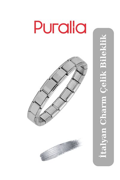 Puralia Italian Charm Steel Bracelet - Without Writing