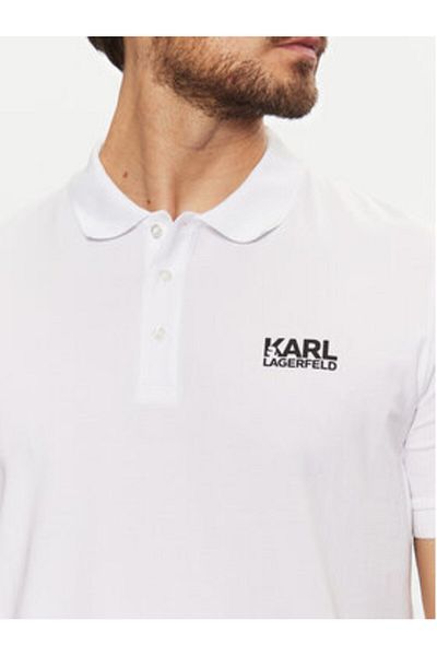 Karl Lagerfeld Polo bărbătesc 745088 551235 Alb