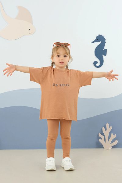 Mioma Kids Basic Suit Salmon with Tights