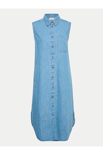 Kaffe Rochie de damă din denim 10508518 albastră