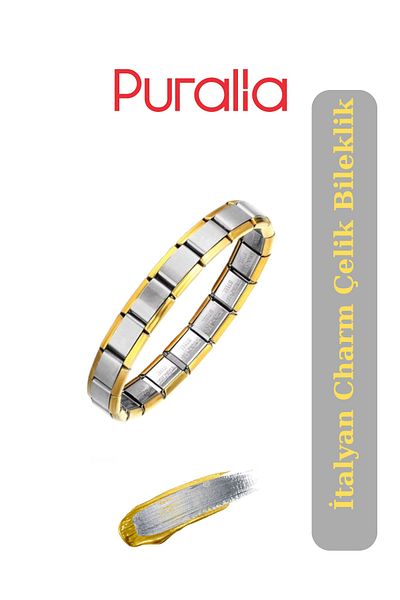 Puralia Italian Charm Steel Bracelet - Without Writing
