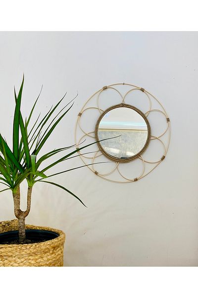 kattuna Productrattan Bamboo Daisy Mirror