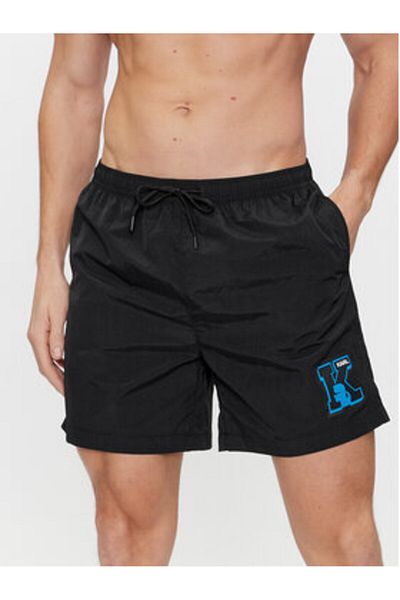 Karl Lagerfeld Pantaloni scurți de plajă pentru bărbați Karl Lagerfeld 240M2202 Negri